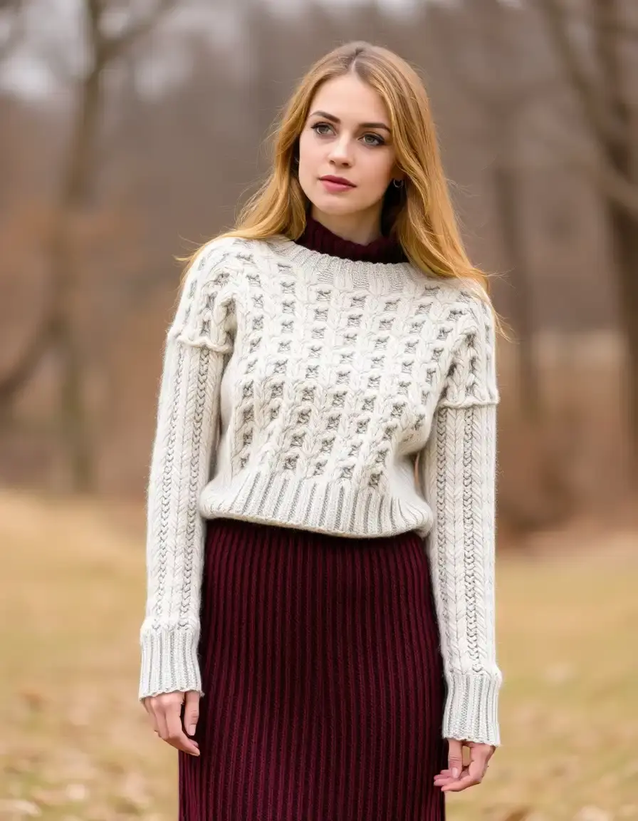 Cozy Wool Knit Dress - Robe maille laine douce