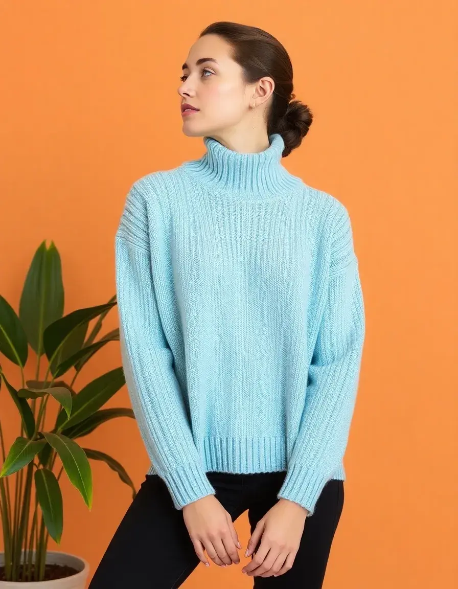 Sweater Knit Dress - Robe pull courte