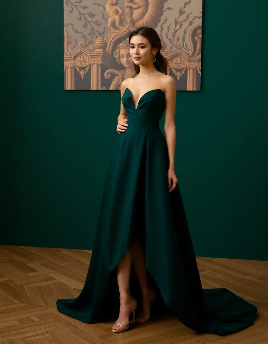 Robe de mariée courte élégante et classique