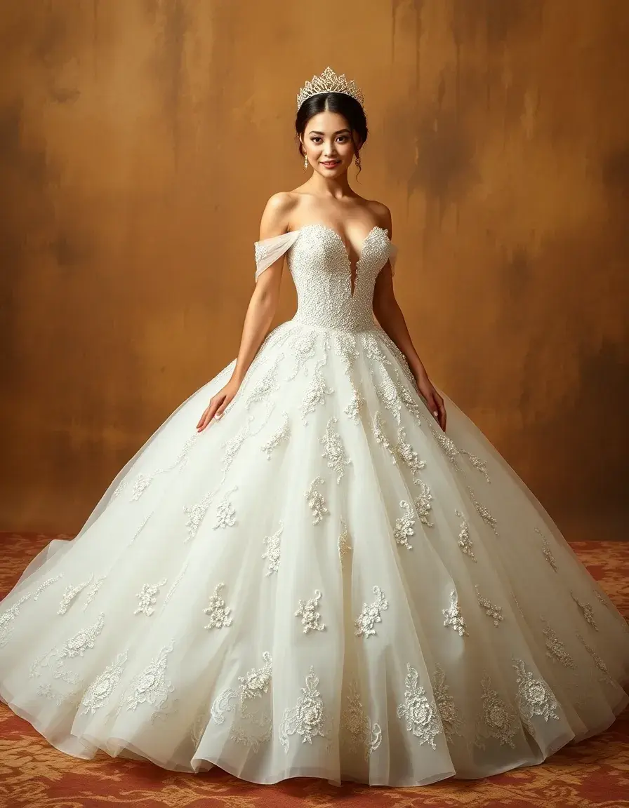 Robe mariée princesse style bal volumineux