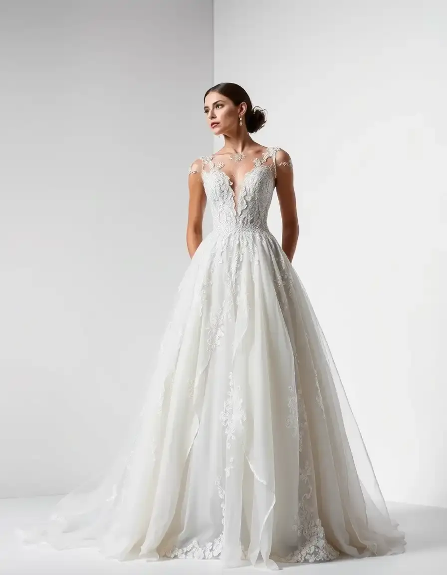 Robe de mariée courte contemporaine
