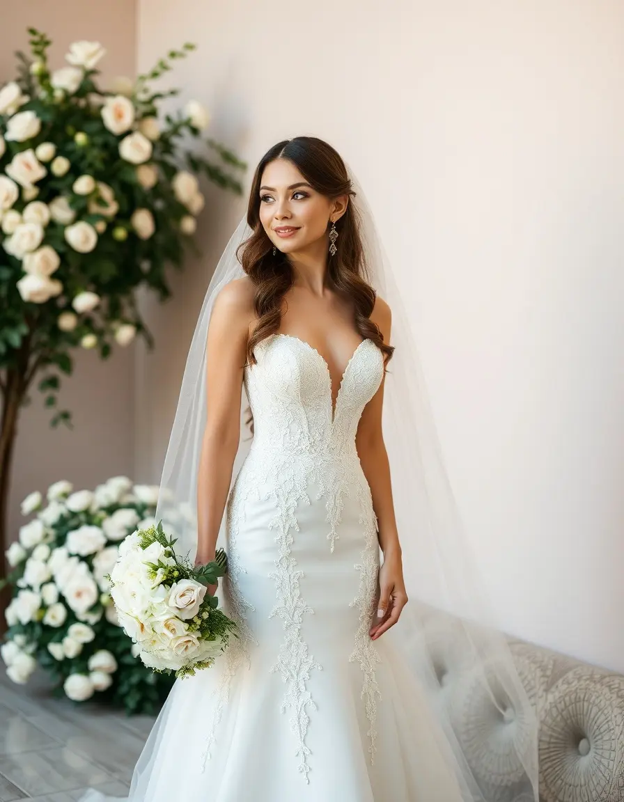 Mini robe de mariée moderne