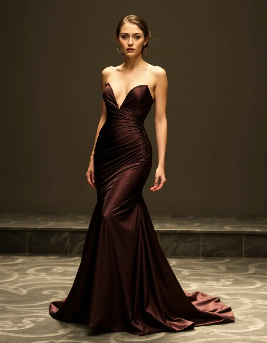 Robe mariée sirène moderne minimaliste