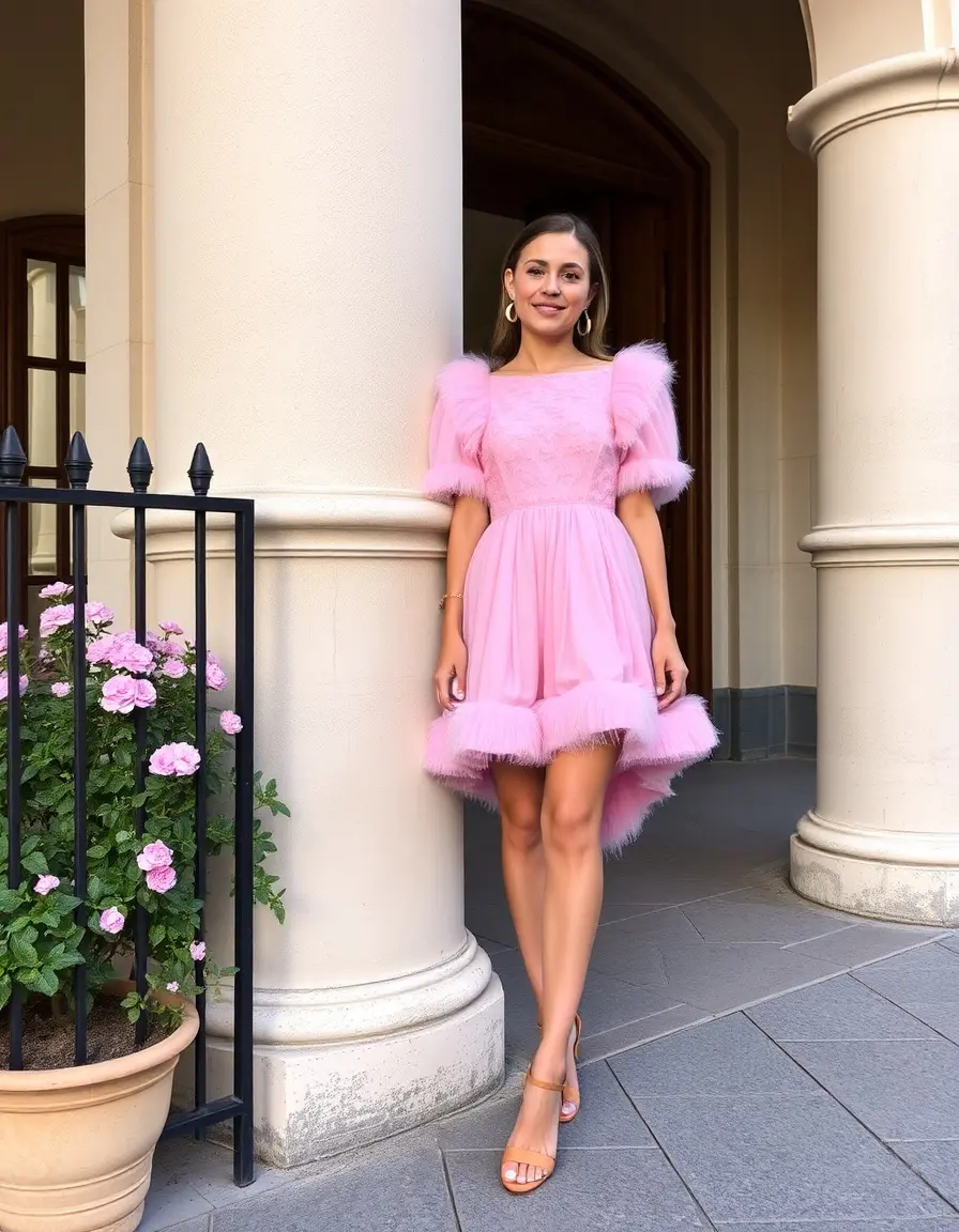 Pink Moulée Dress