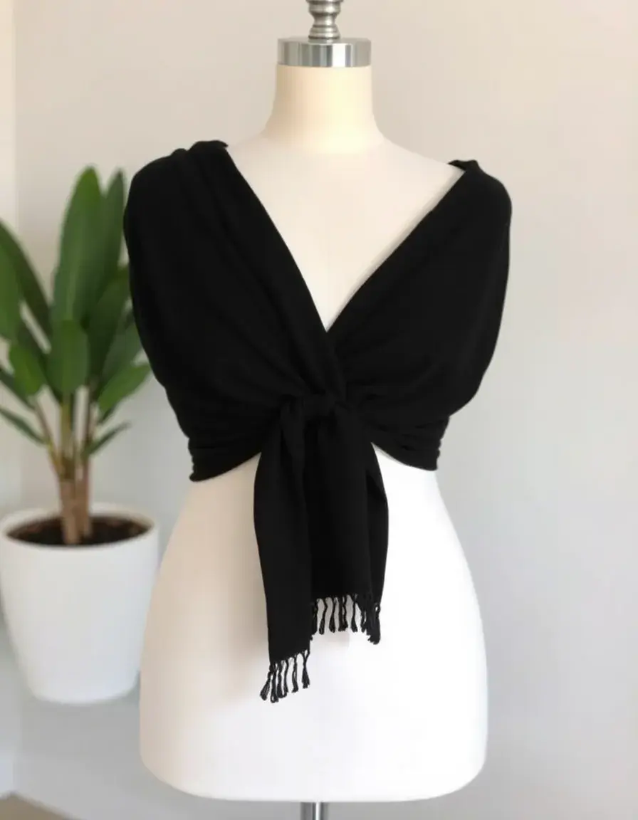 Robe portefeuille noire petite