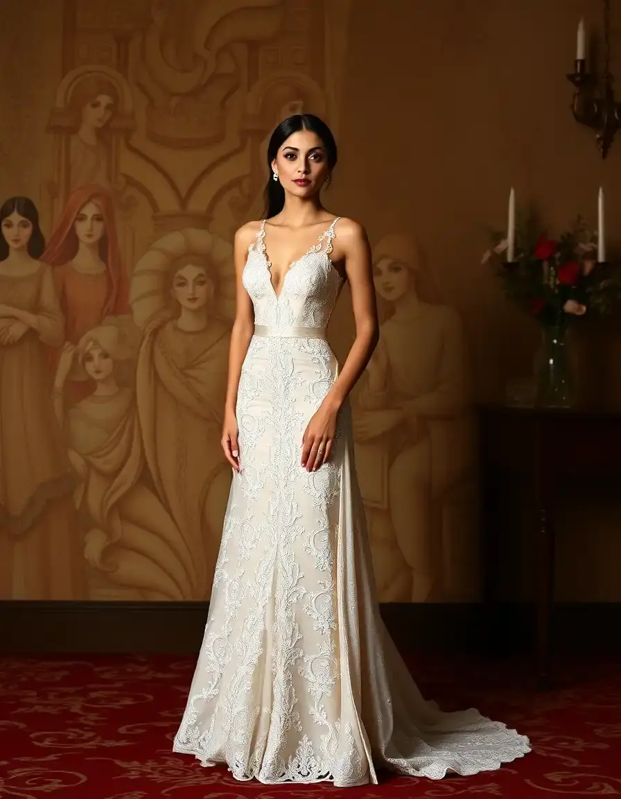 Robe de soirée longue élégante pour mariage