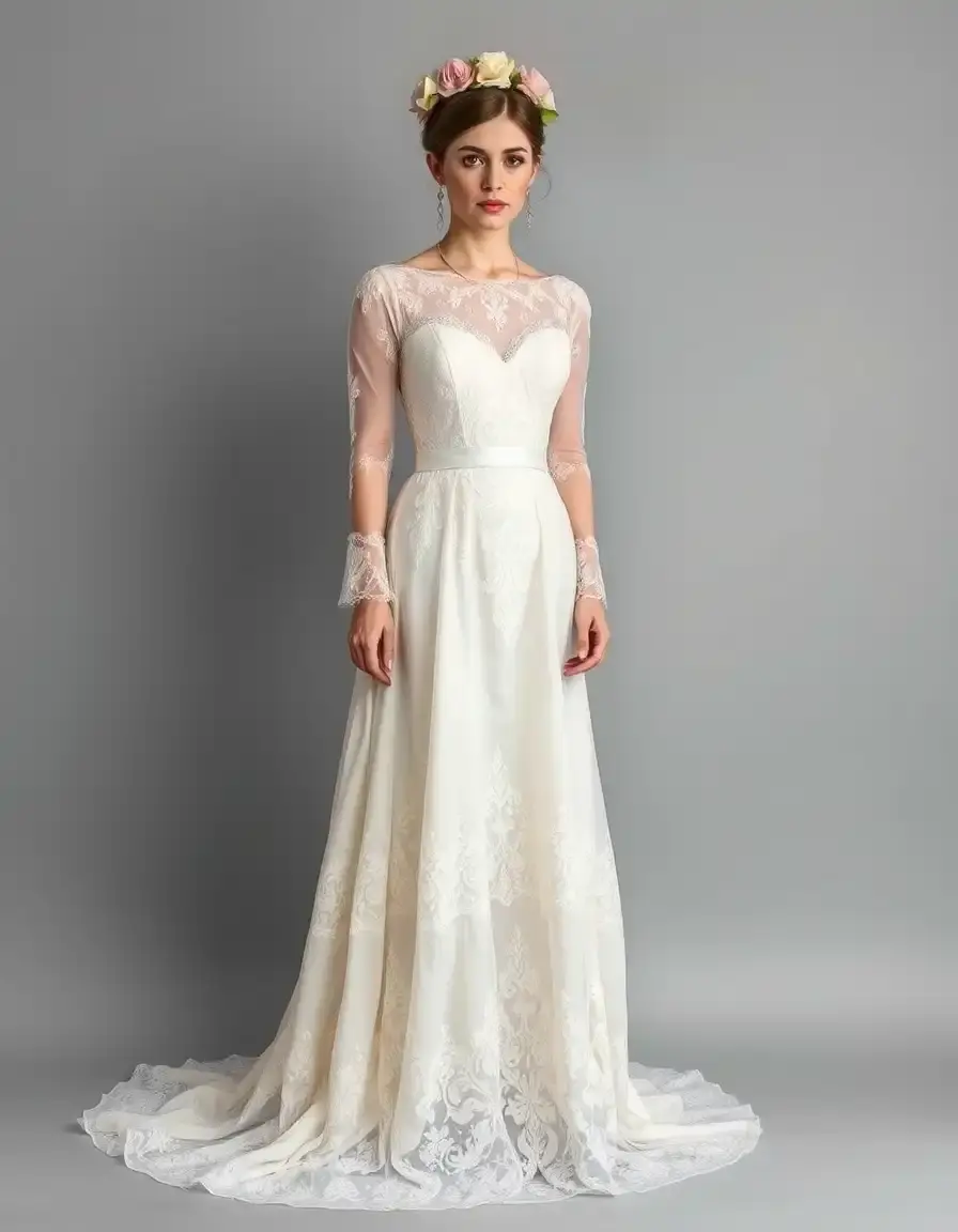 Robe de mariée civile style vintage