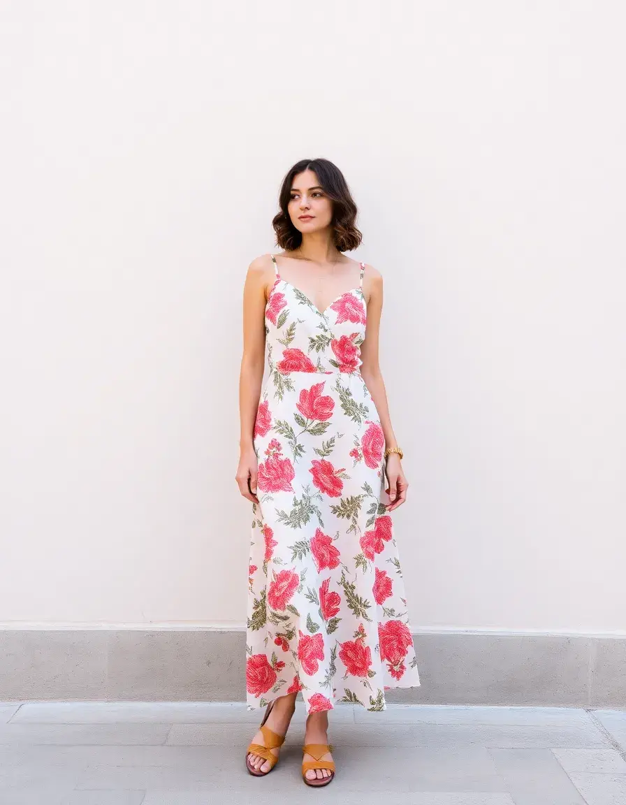 Robe salopette imprimée originale