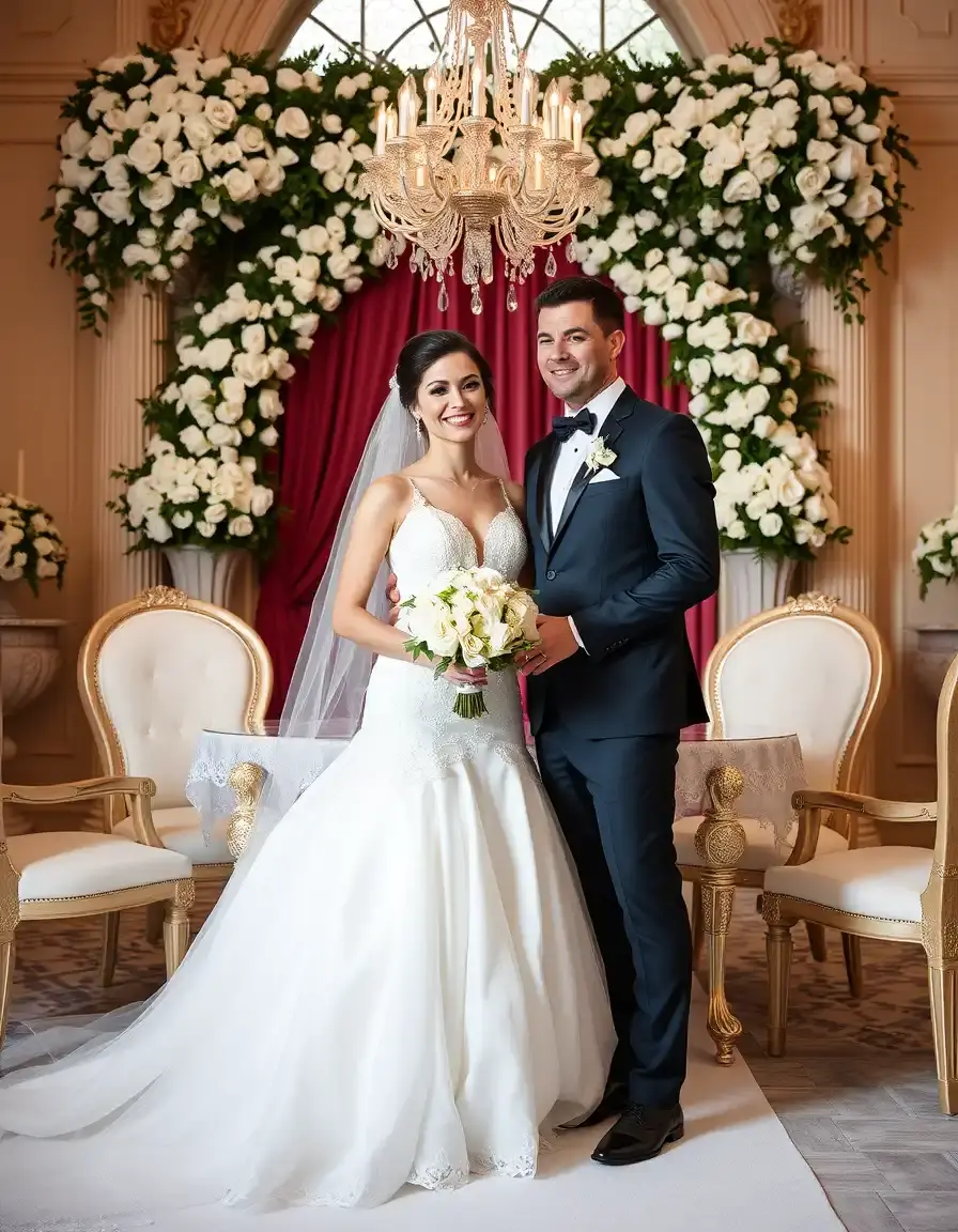 Robe blanche élégante pour mariage civil ou soirée