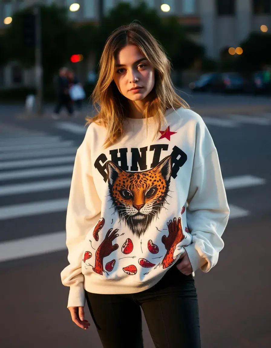 Printed Sweat Femme - Robe sweat imprimée tendance