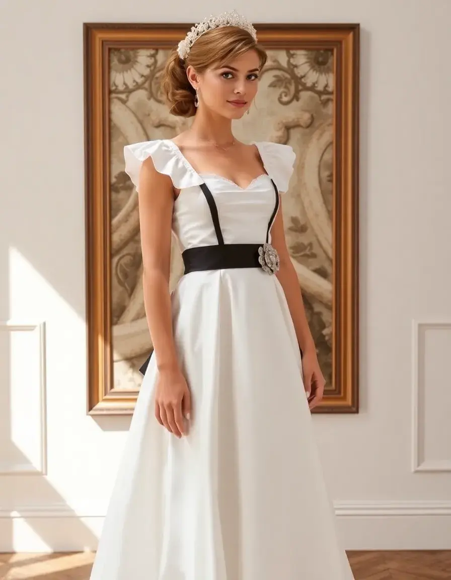 Robe Maid Honor Temoin Dress élégante