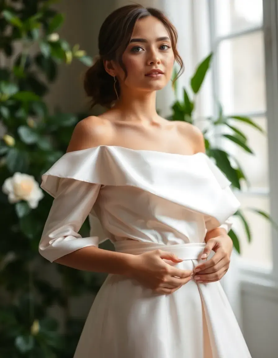 Robe Satin De Mariage Dress brillante