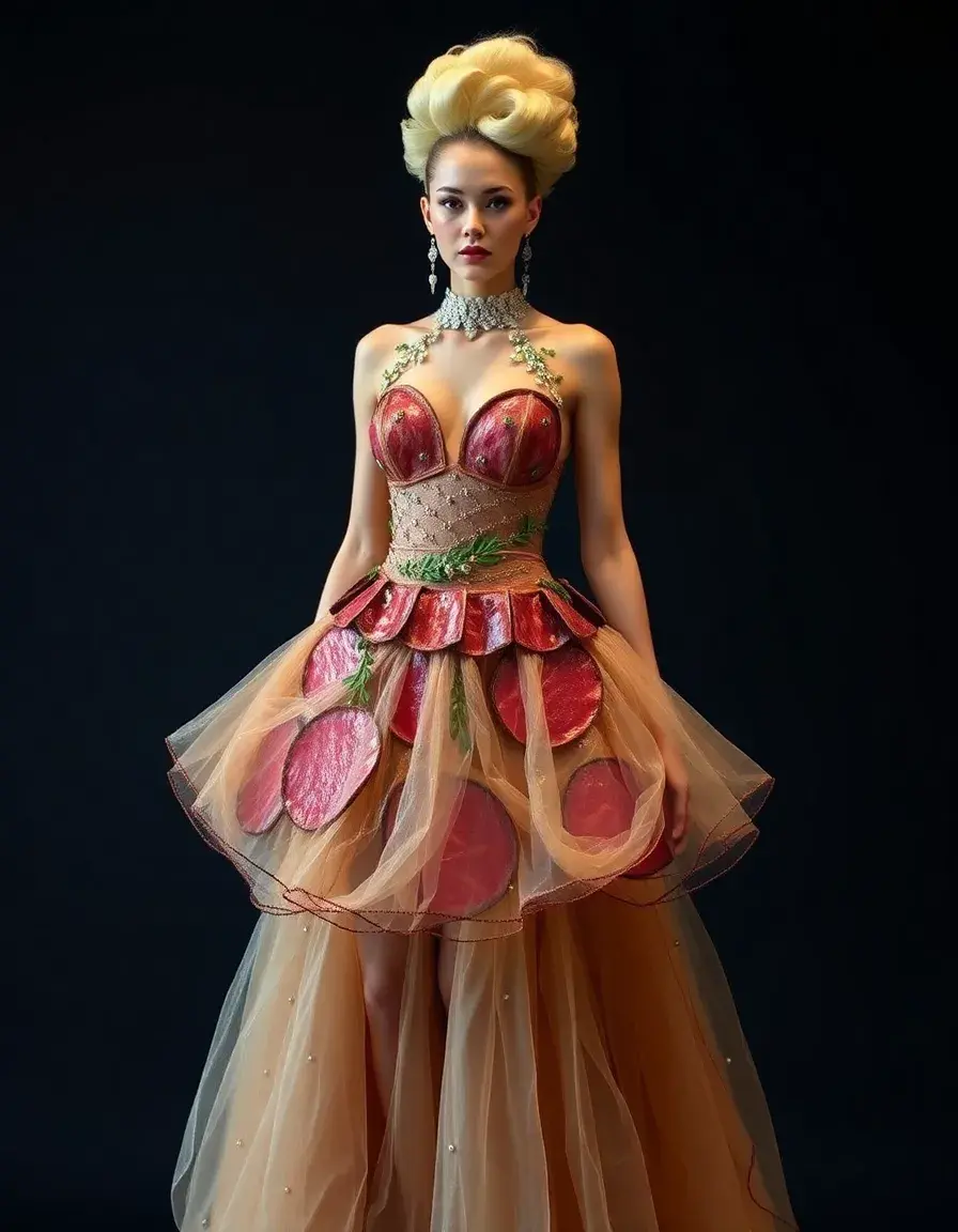 robe longue inspirée par Lady Gaga