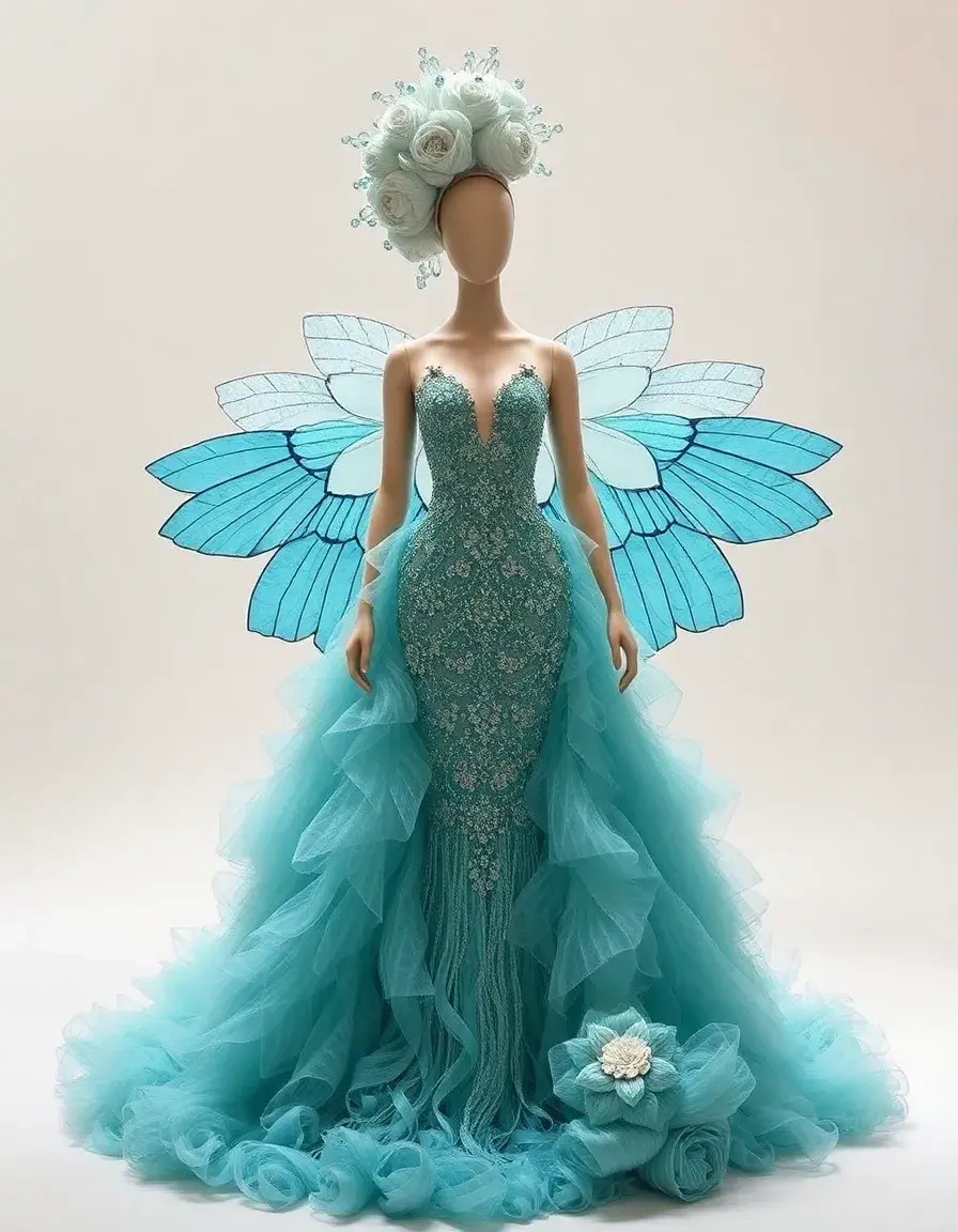 robe de soirée artistique style Gaga