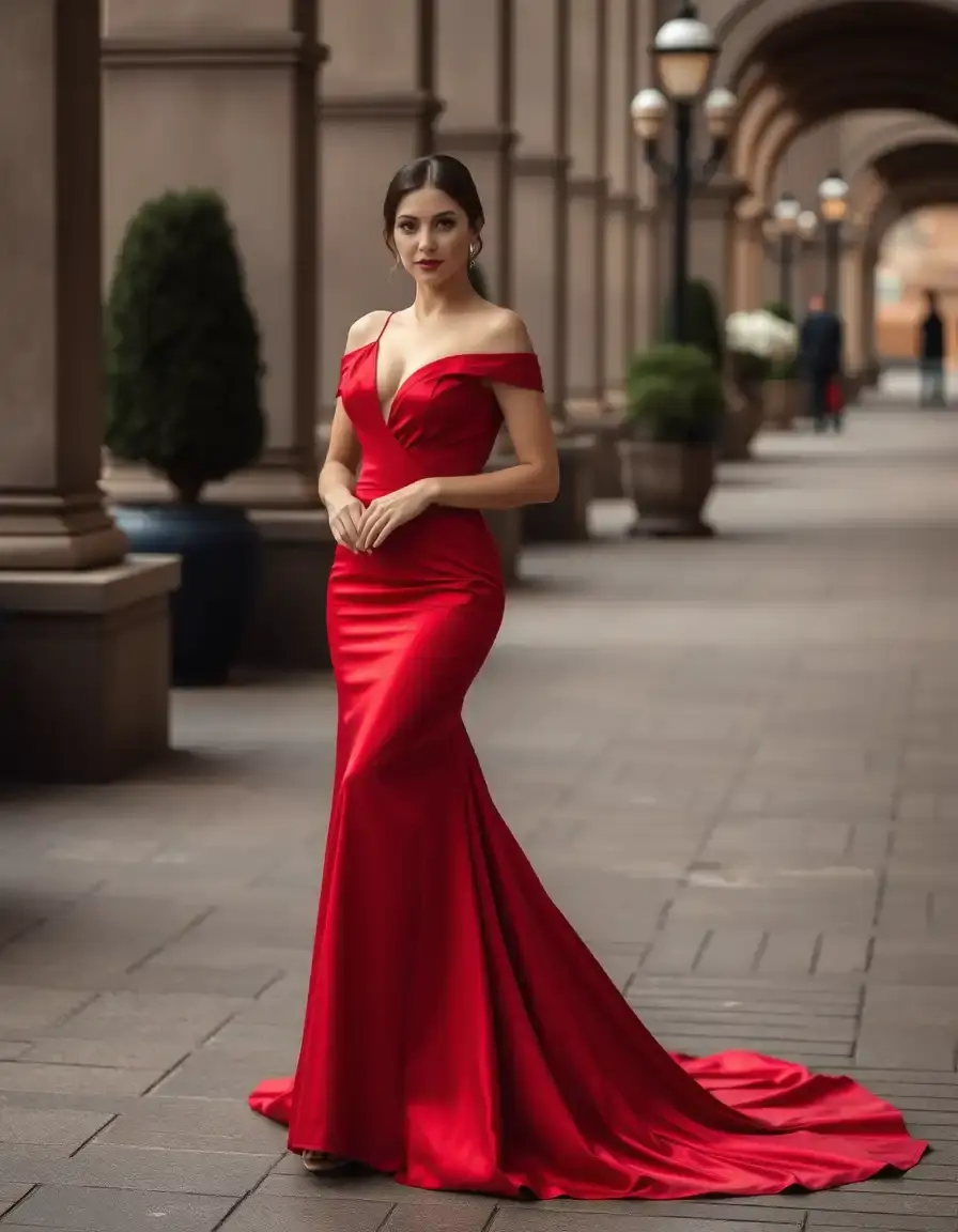 Sophisticated Red Gown