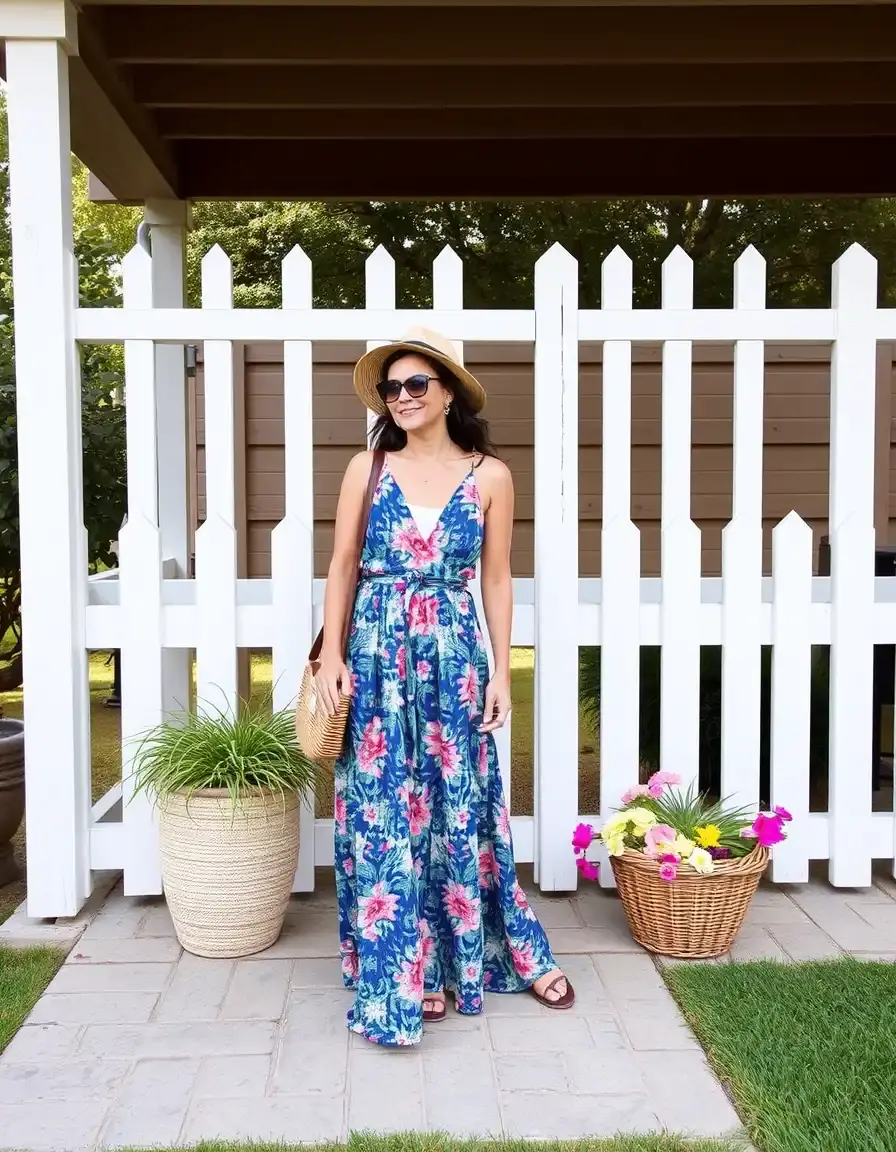 Robe maxi été élégante pour soirée chic