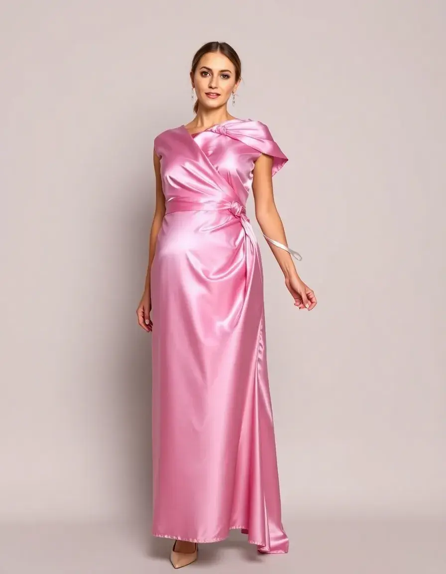 Satin Mother Dress - Robe en satin fluide