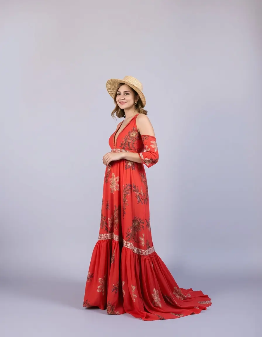Boho Mother Gown - Robe bohème chic