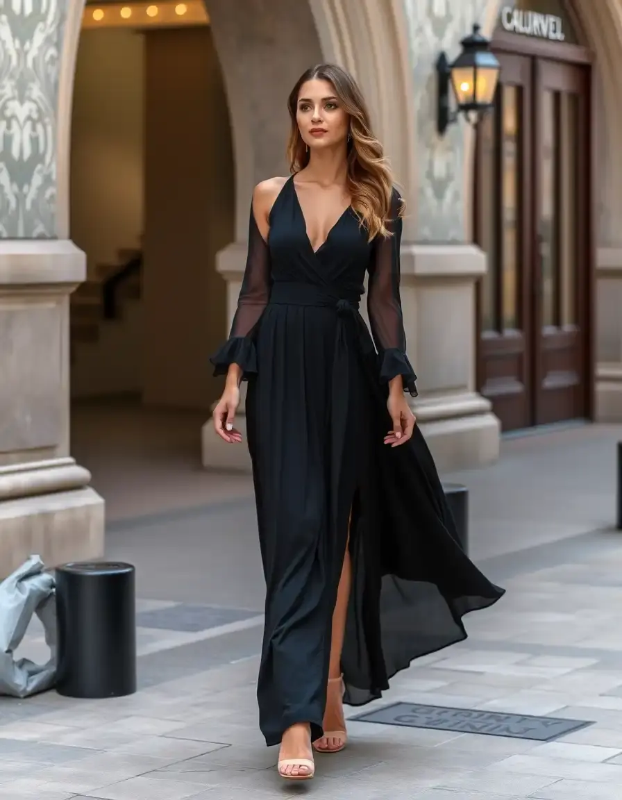 Elegant Long Dress Women - Robe longue élégante