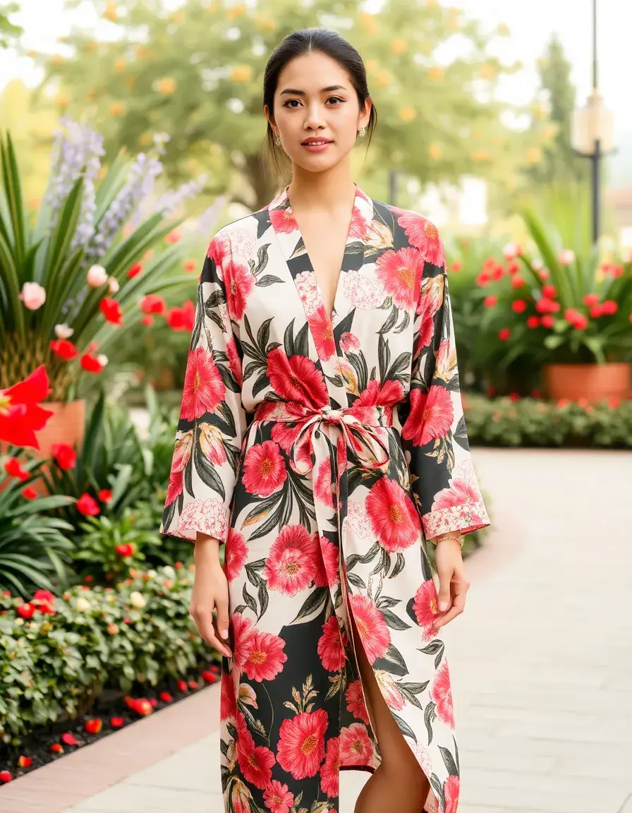 Floral Robes Longues - Robe longue à fleurs