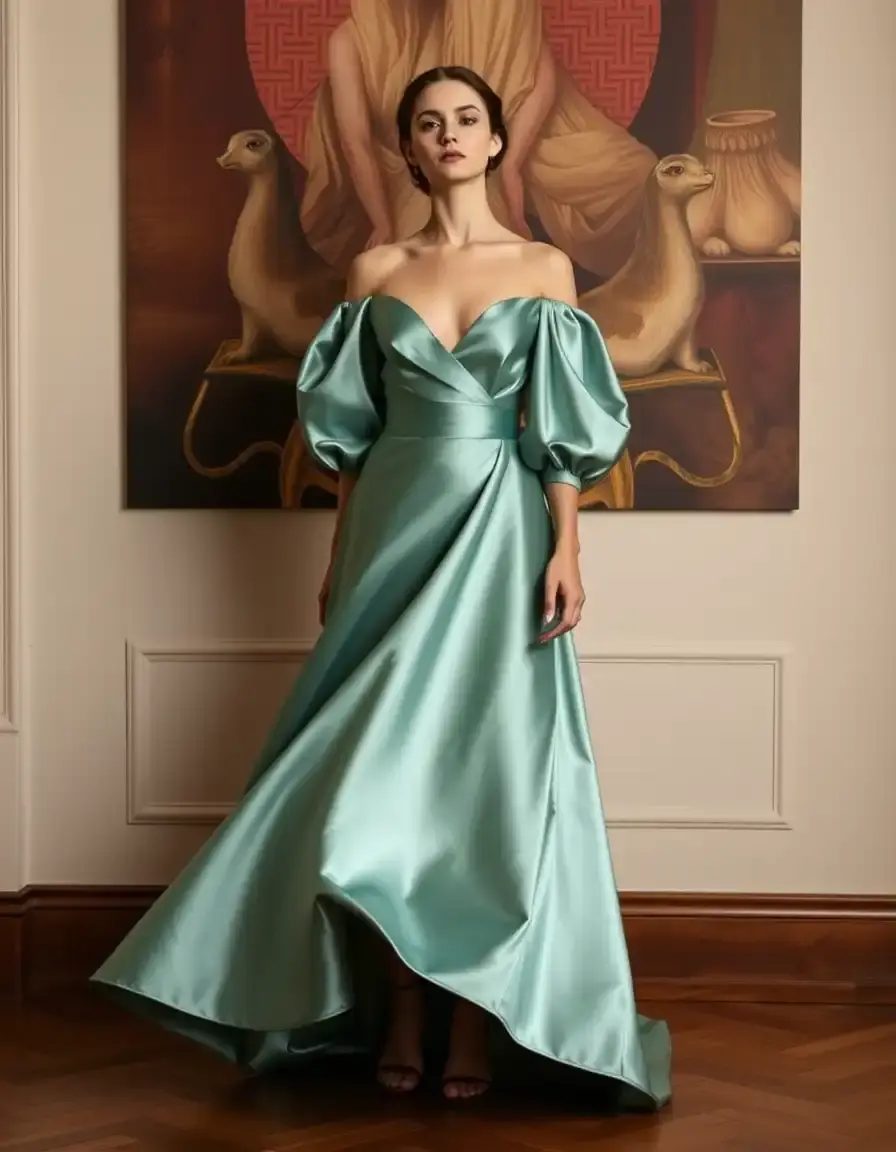 Satin Long Dress - Robe longue en satin