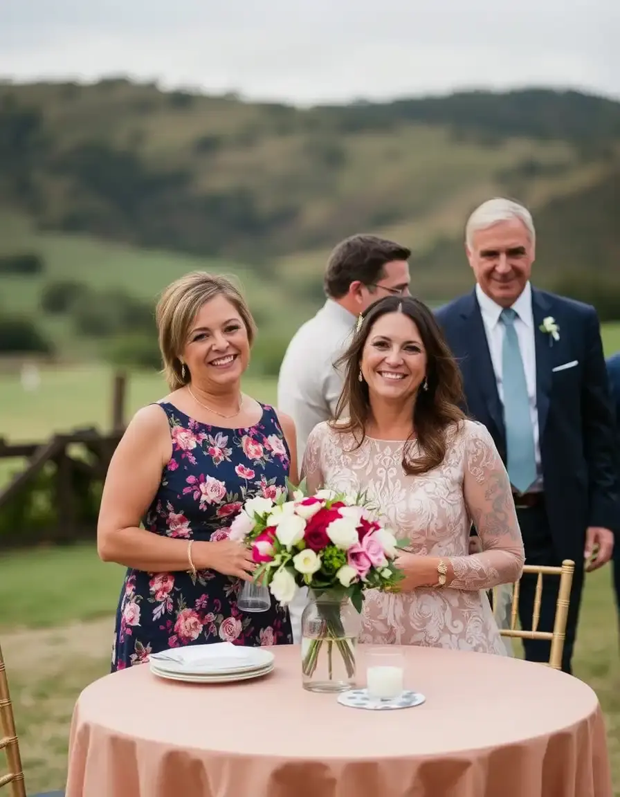 Robe d'invitée à fleurs pour mariage
