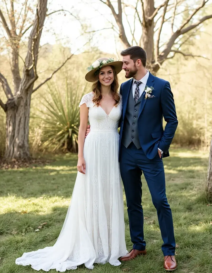 Robe de mariée style bohème chic