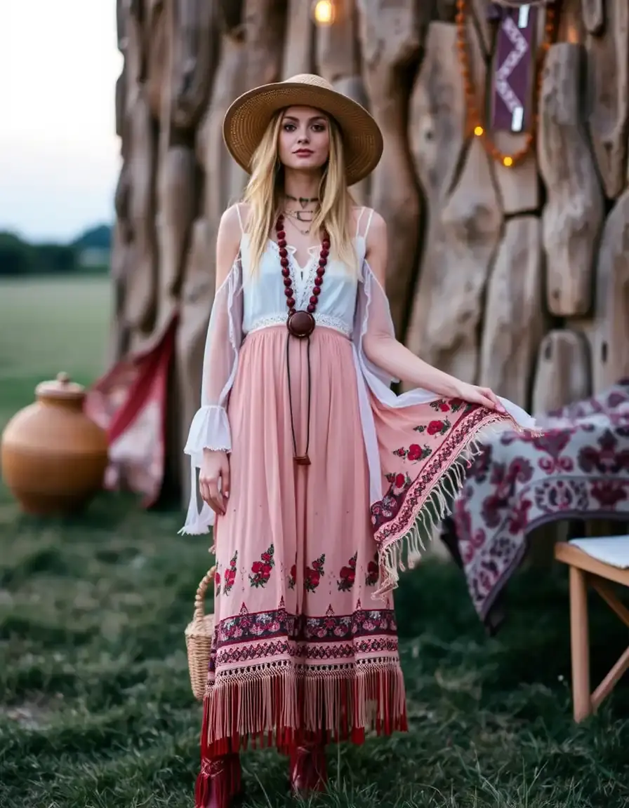 Boho Party Tenue style bohème chic