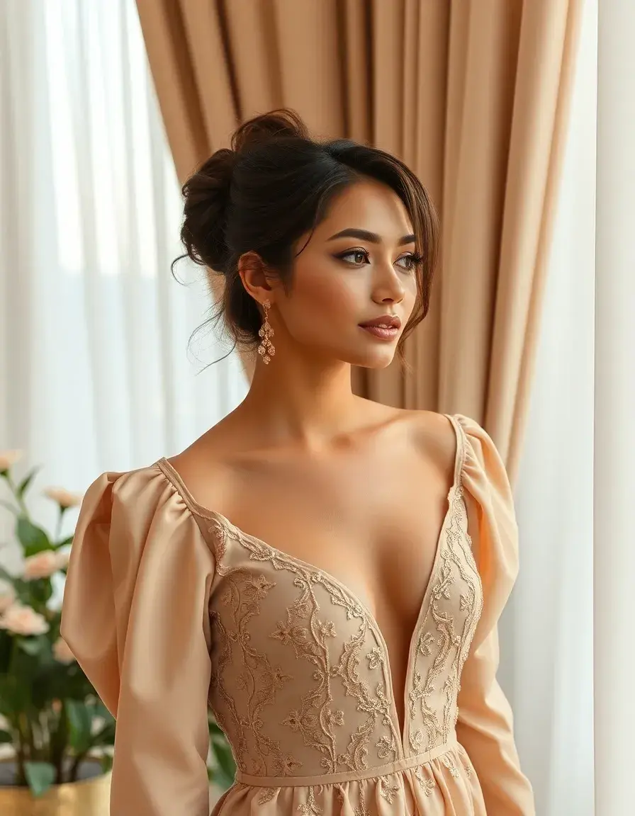 Elegant Beige Evening
