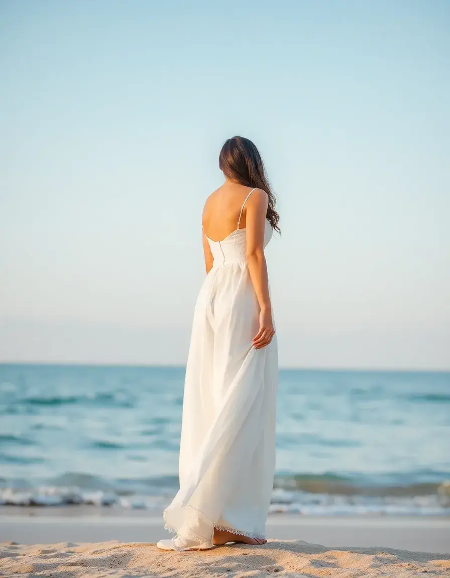 Robe de mariage légère pour la plage