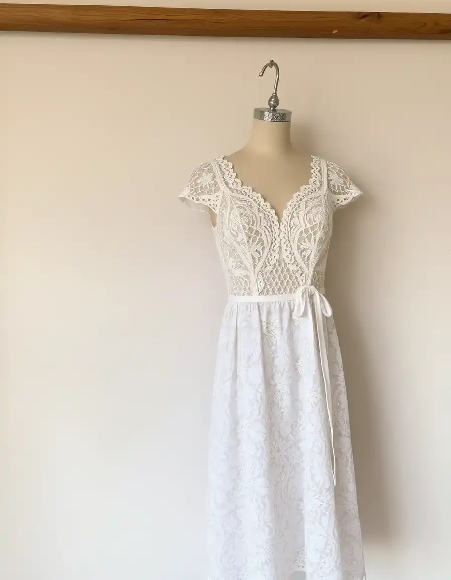 Vintage Lace Dress - Robe dentelle style rétro
