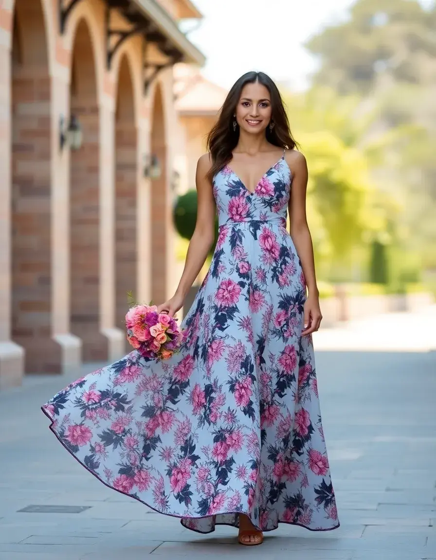 Floral Print Mother Dress - les plus belles robes de mère de mariée