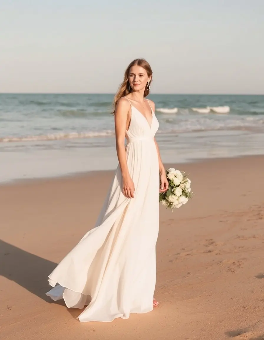 Robe de mariée légère plage