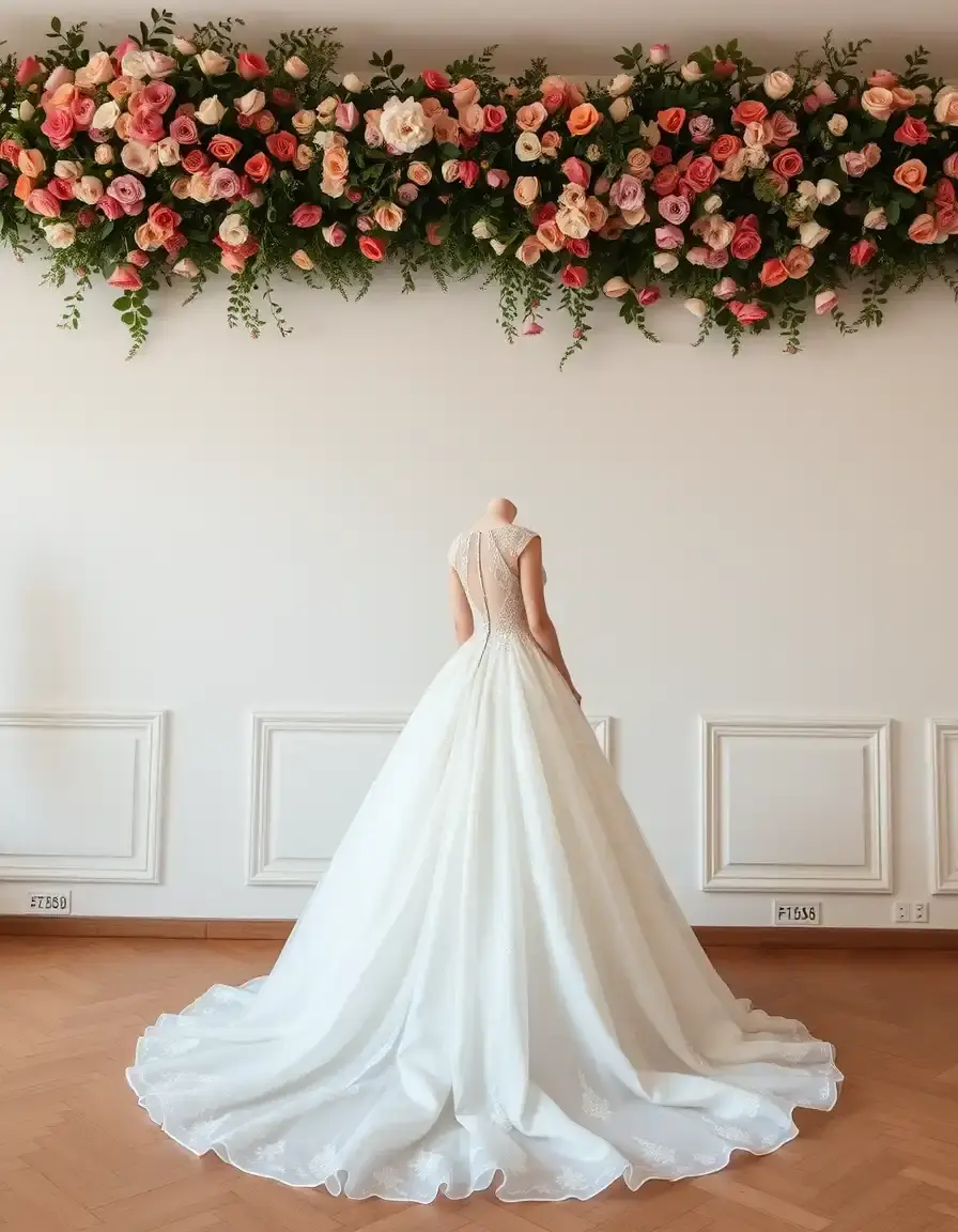 Robe de mariée style princesse volume