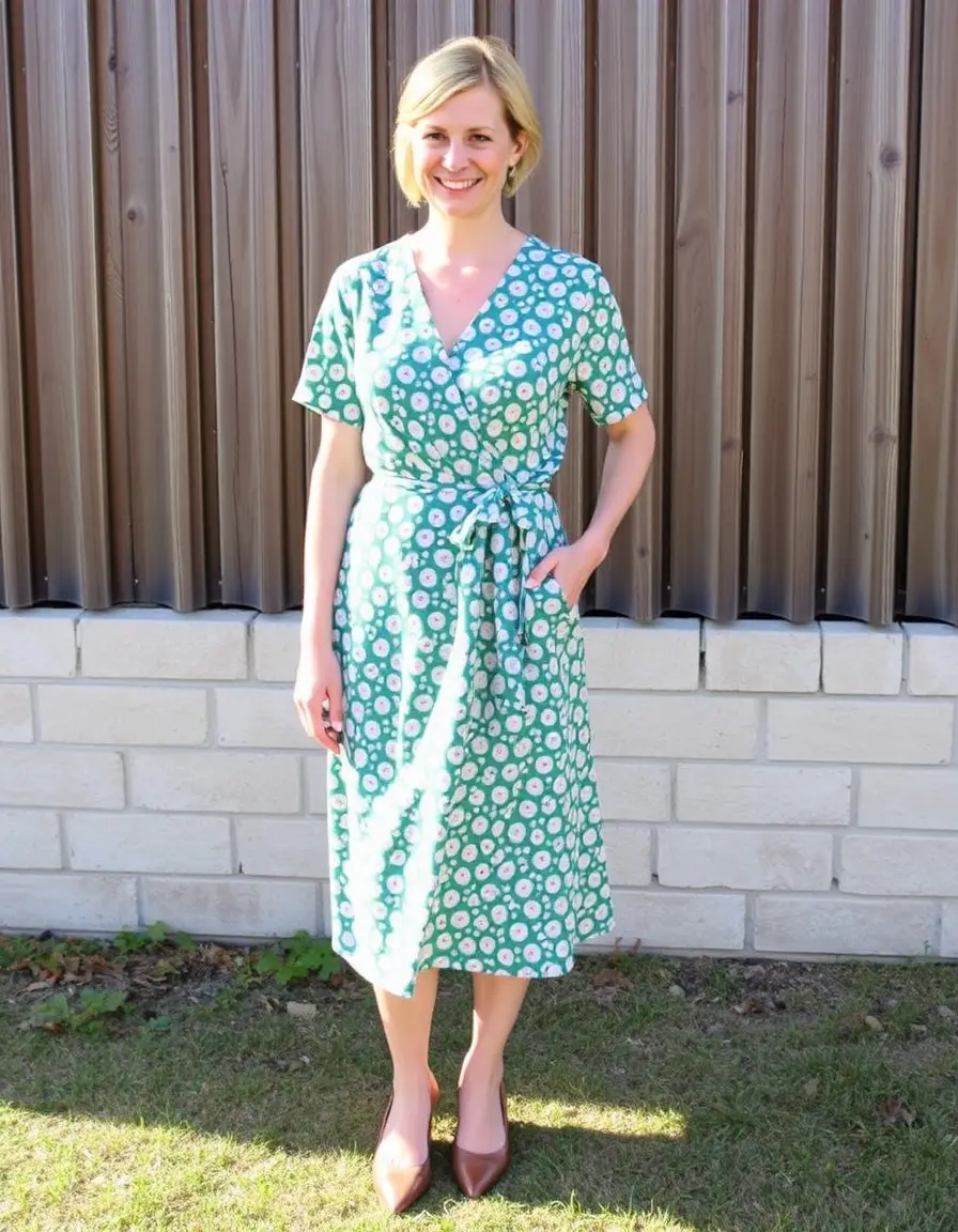 Wrap Dress Pattern - Patron robe portefeuille