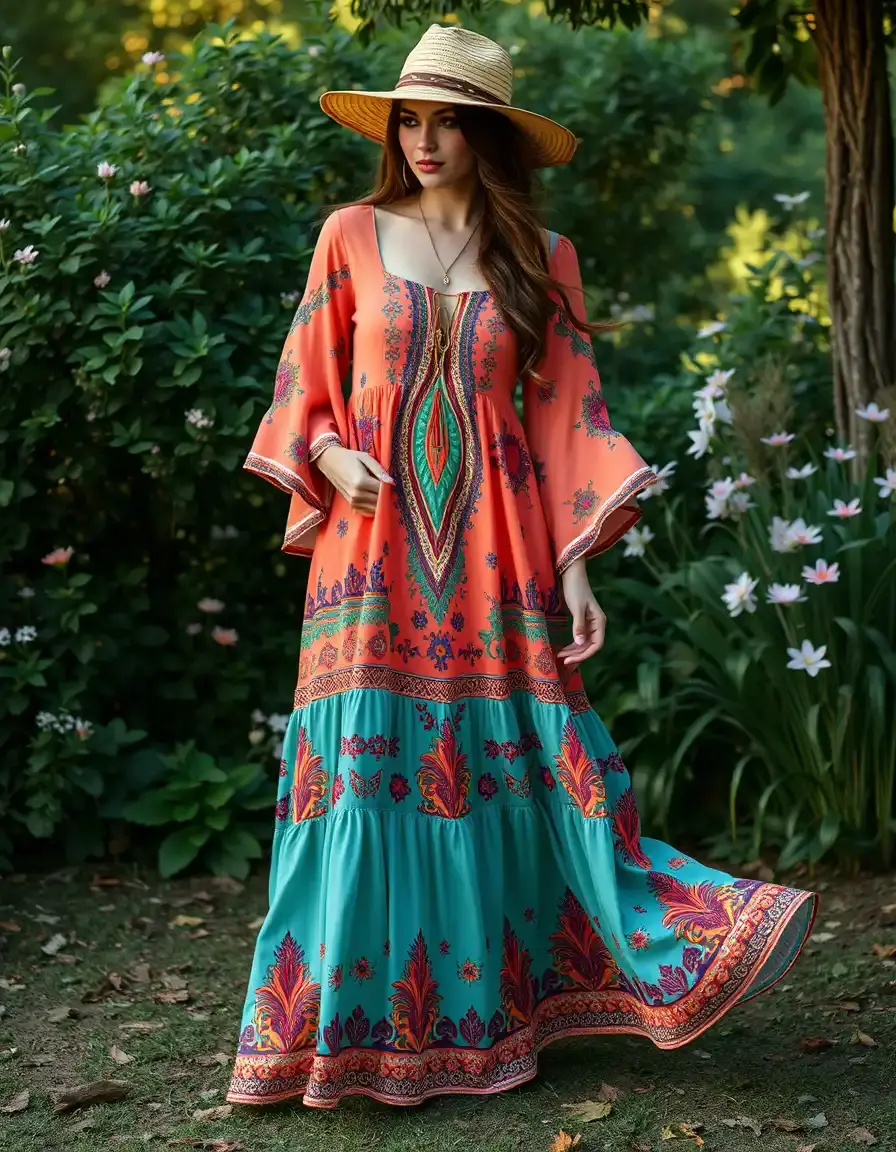 Boho Dress Pattern - Patron robe bohème