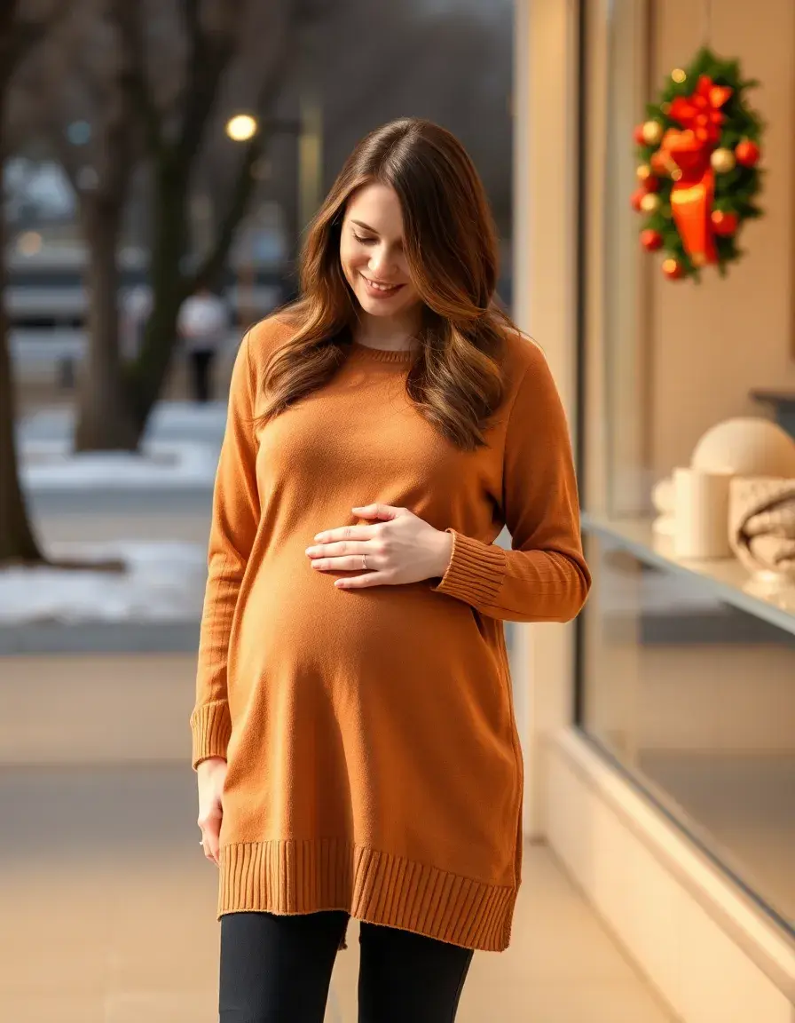 Robe allaitement manches longues hiver