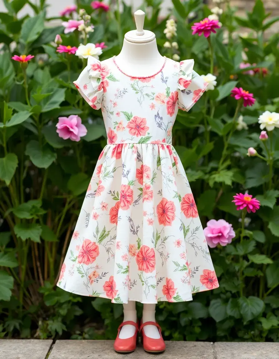 Robe babydoll à imprimé fleuri