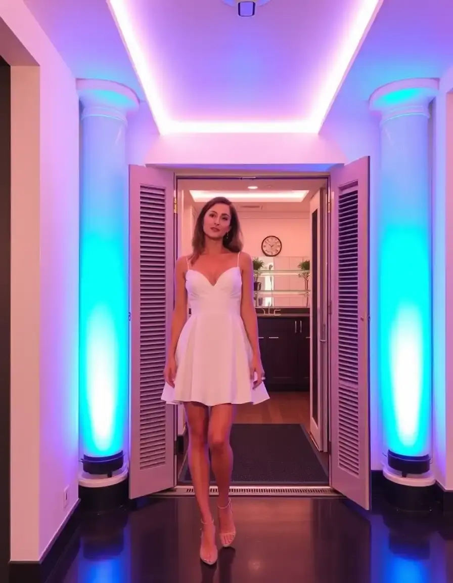Robe de cocktail blanche courte et chic