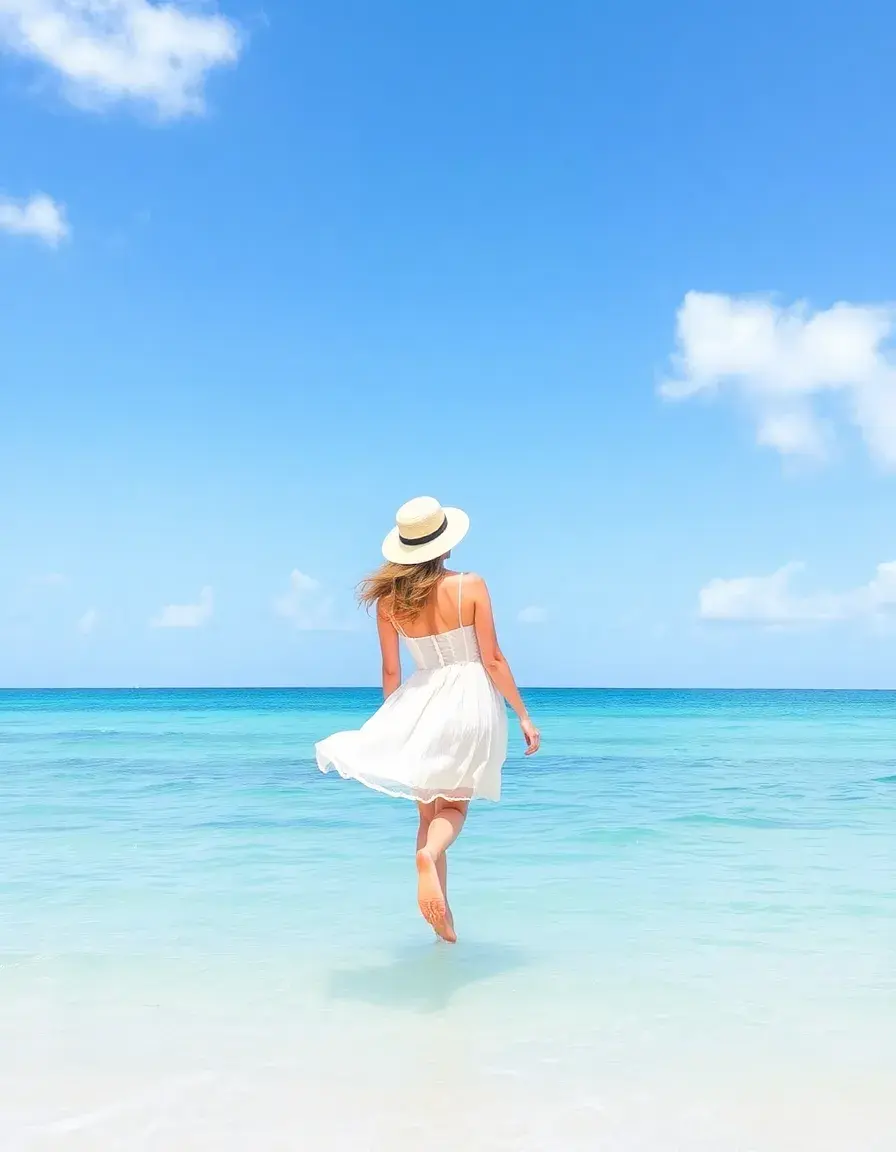 Robe de plage blanche courte