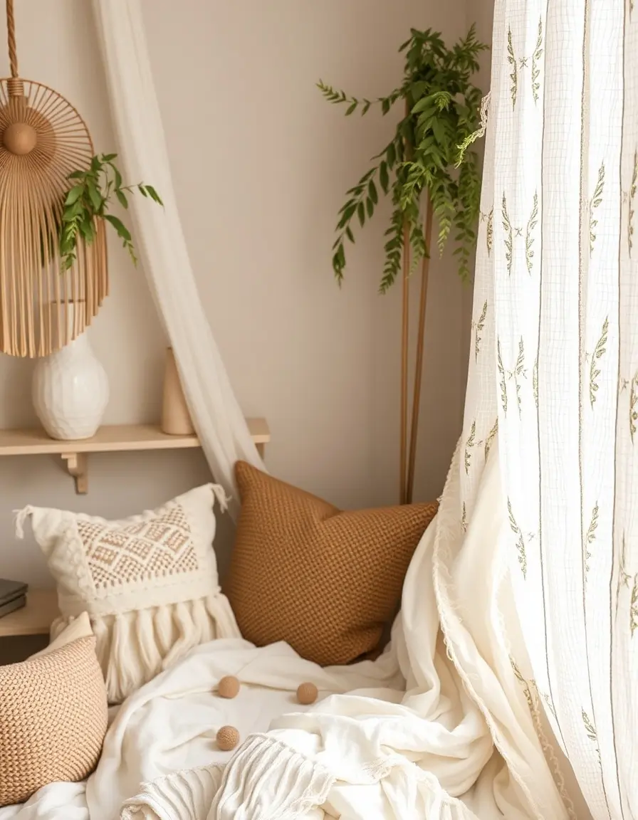 Robe blanche et dorée style bohème chic