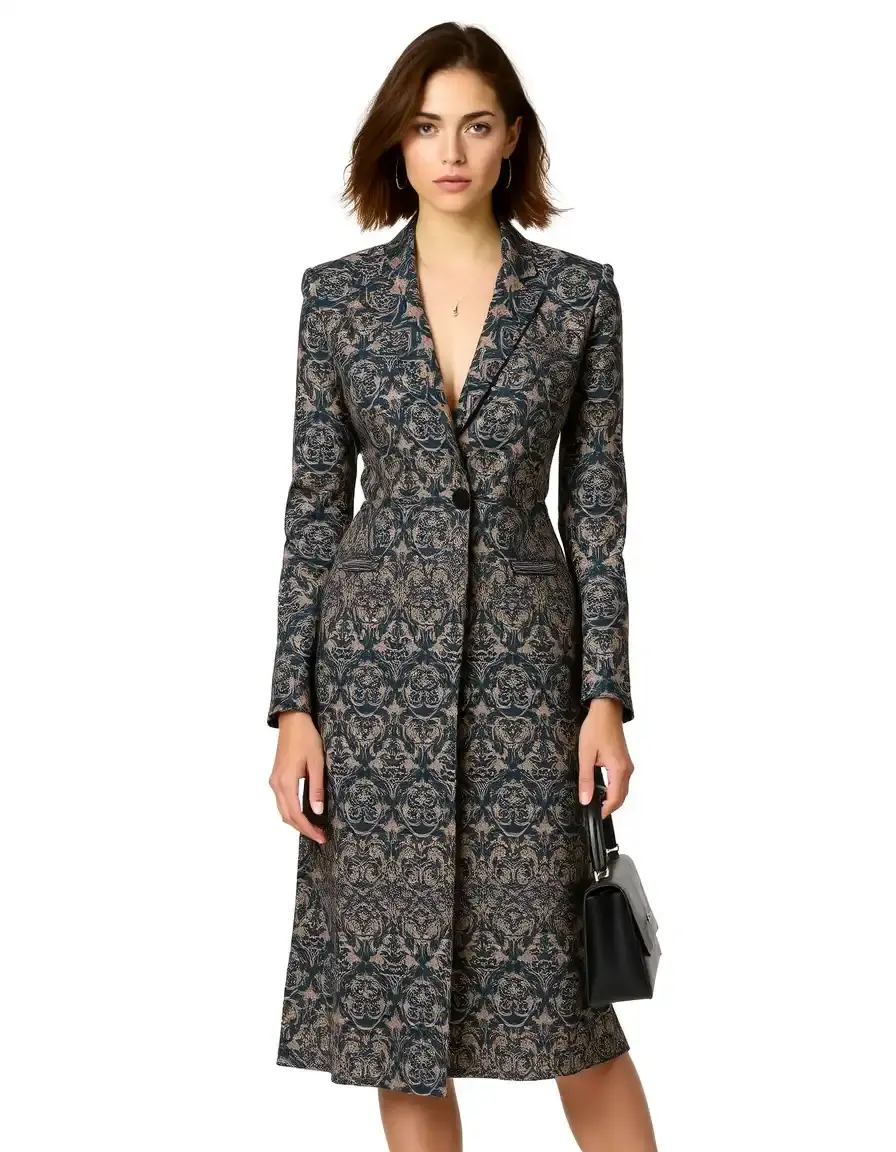 Robe blazer imprimée motif original