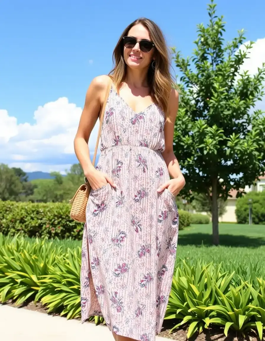 Robe casual imprimée à motifs