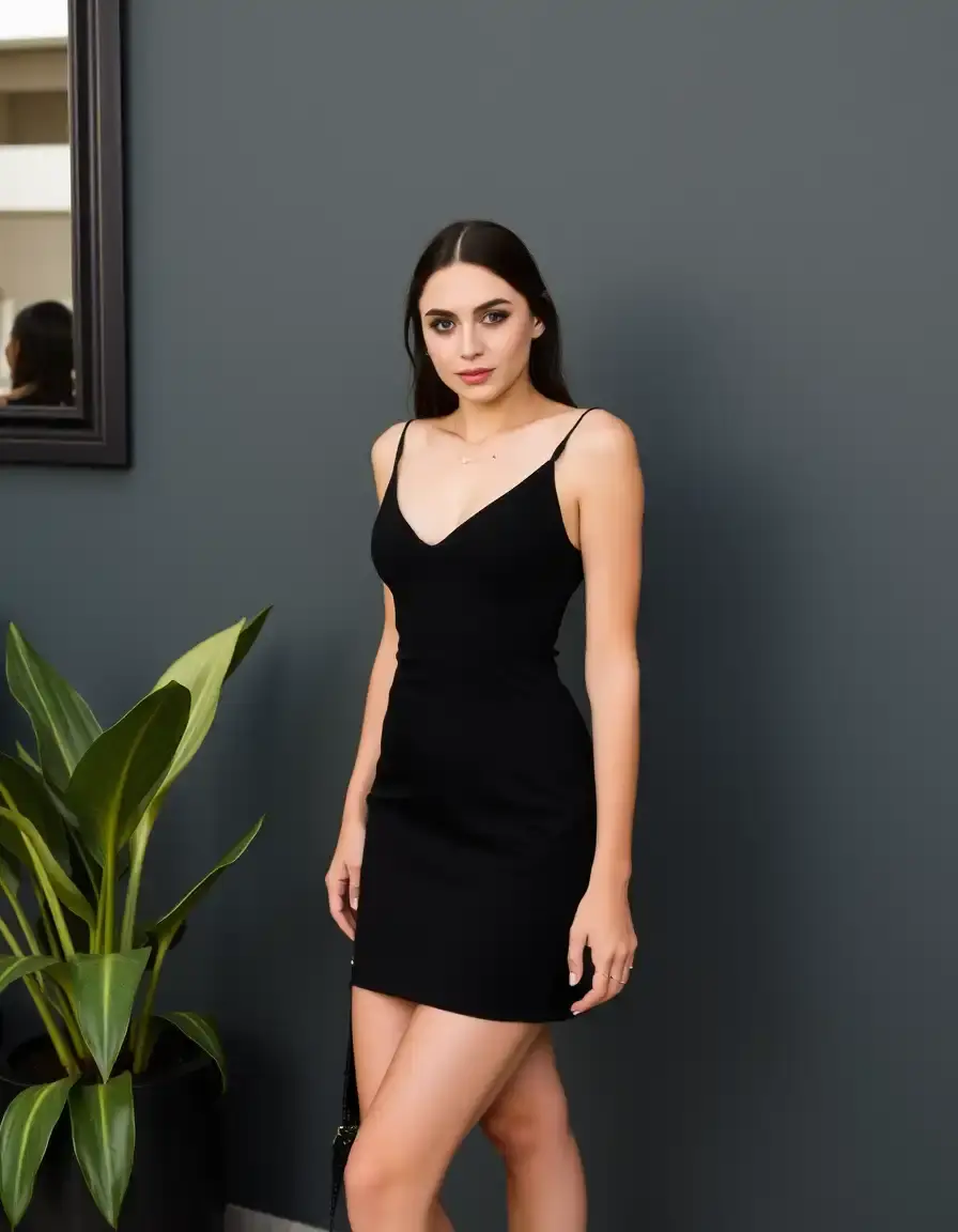 Black Chic Dress minimaliste