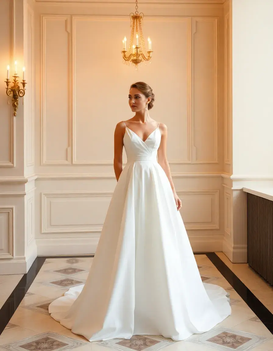 White Classy Dress élégante