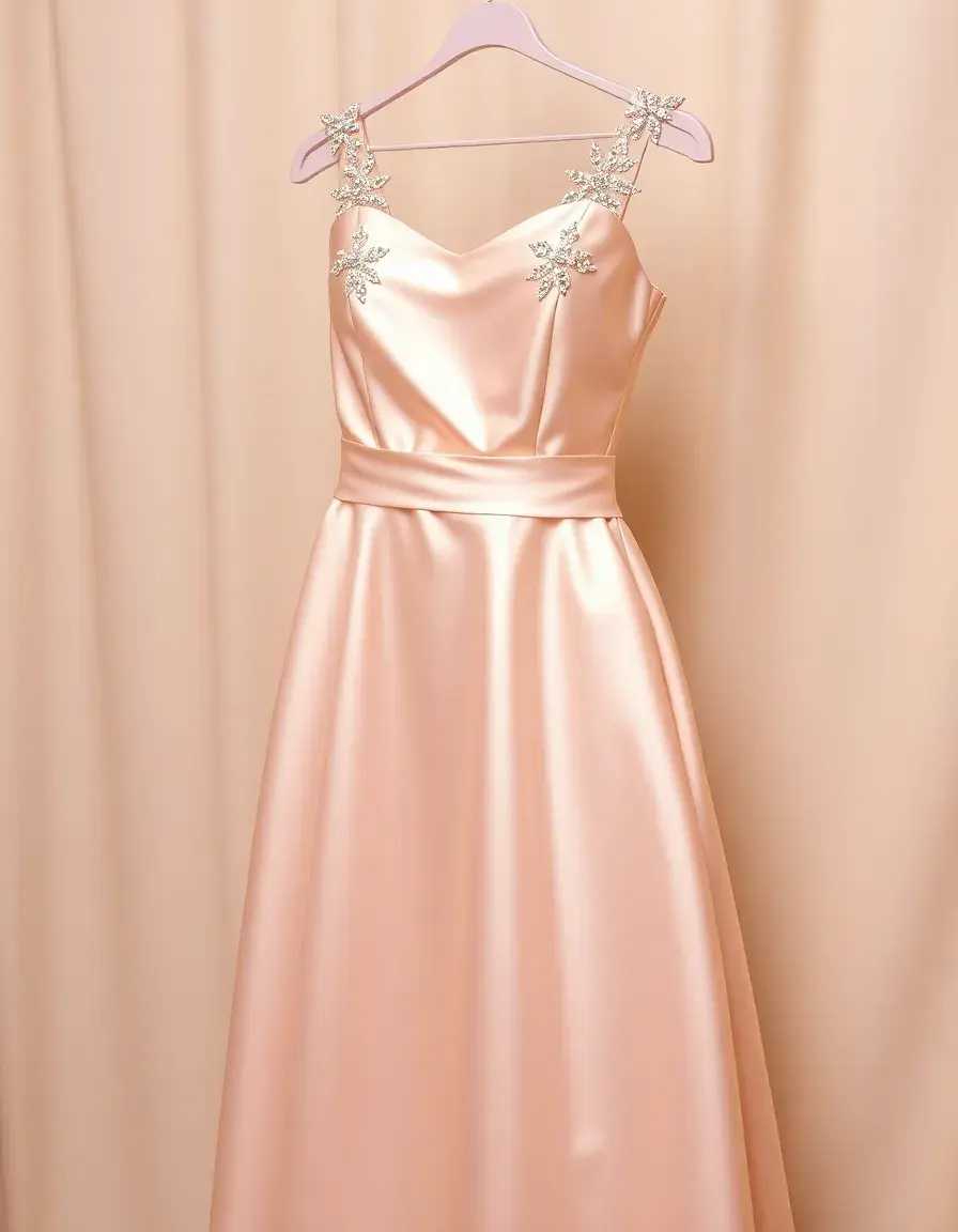 Satin Ceremony Dress - Robe en satin brillante