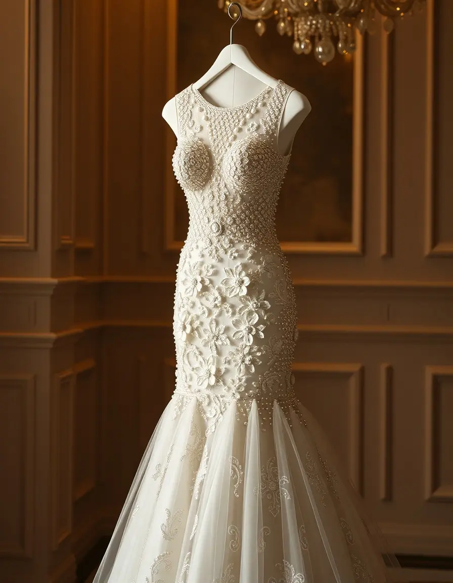 Beaded Ceremony Dress - Robe perlée glamour