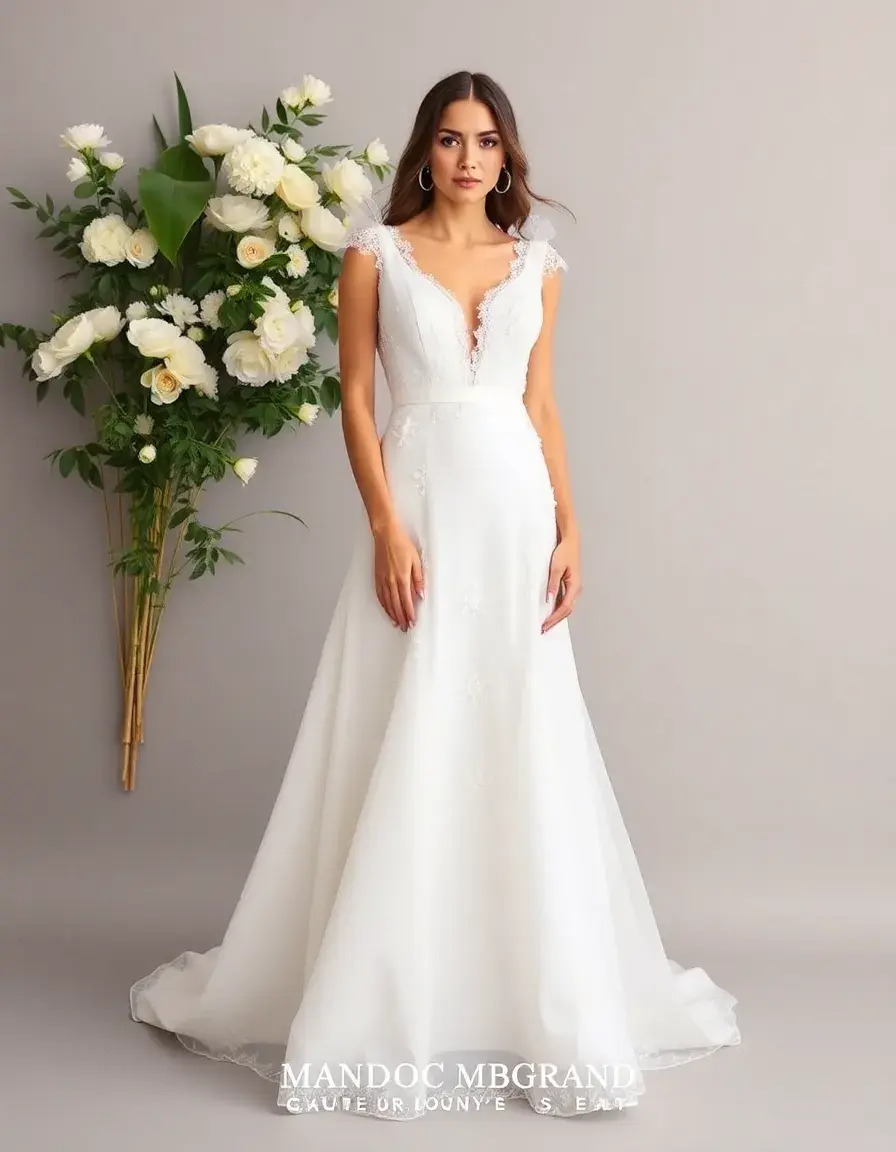 Robe de cérémonie femme chic blanche lumineuse