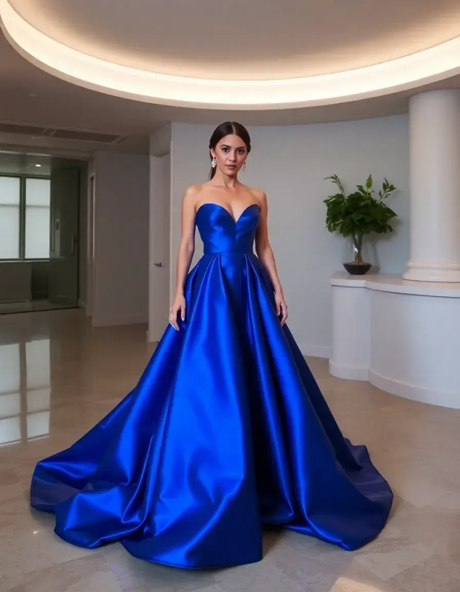 Robe de mariée en satin blanc
