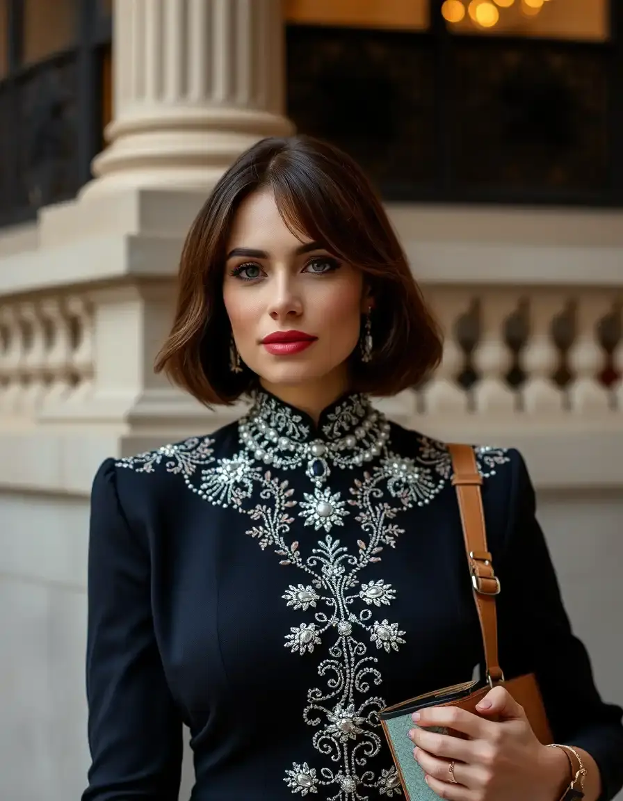 Robe perlée élégante mariage